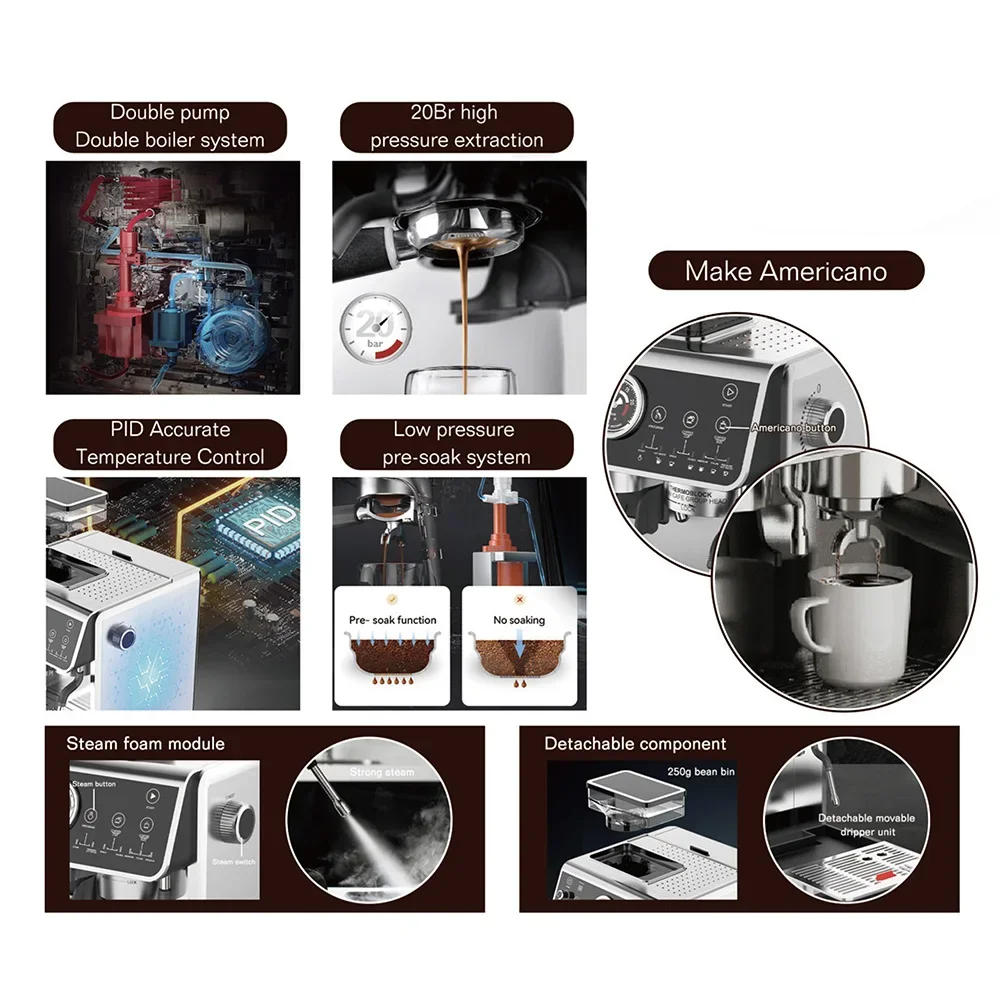 Customize Coffee And Chocolate Machine Italian Commercial Coffee Machine Coffee Machine