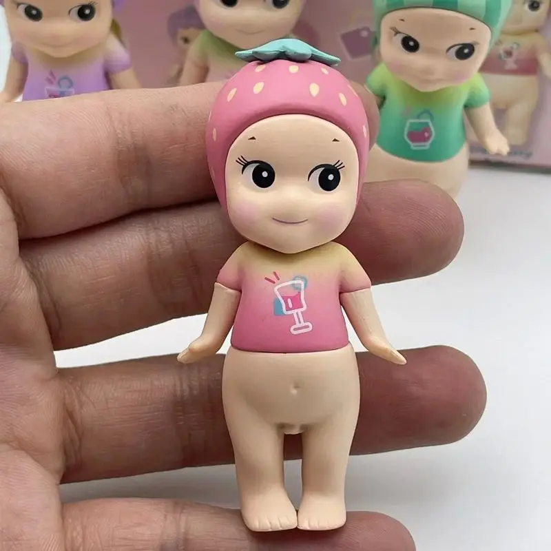 

2025 New Sonny Angel Refreshing Cold Drinks Mini Figure Blind Box Anime Figures Ornaments Cute Dolls Christmas Birthday Gift Toy