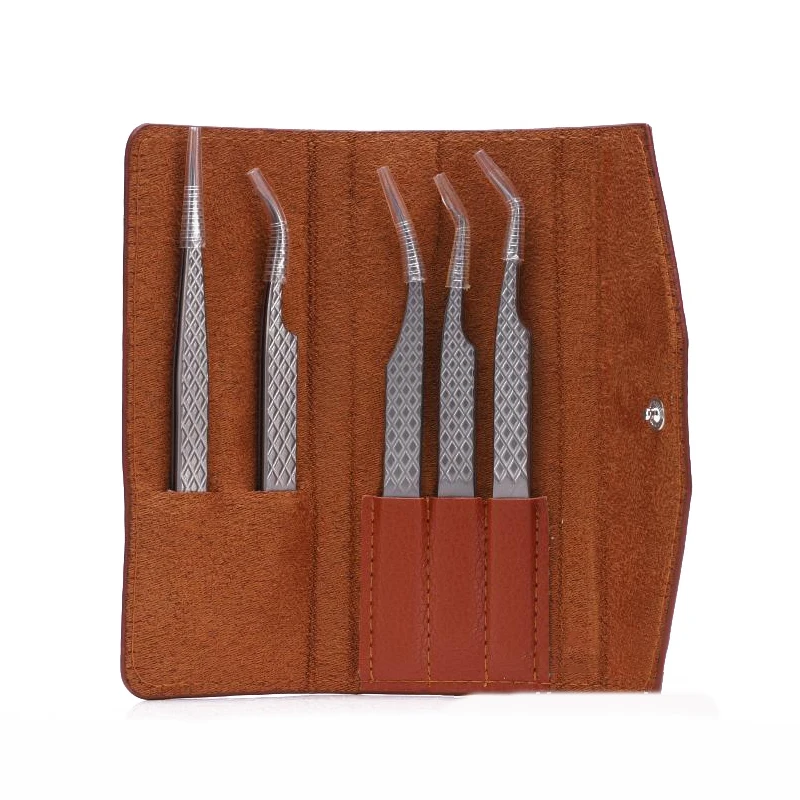 Sac de rangement en cuir pour outils de maquillage, boîte de rangement pour pinces à épiler, outils d'extension de faux cils, accessoires pour kit de pinces à épiler