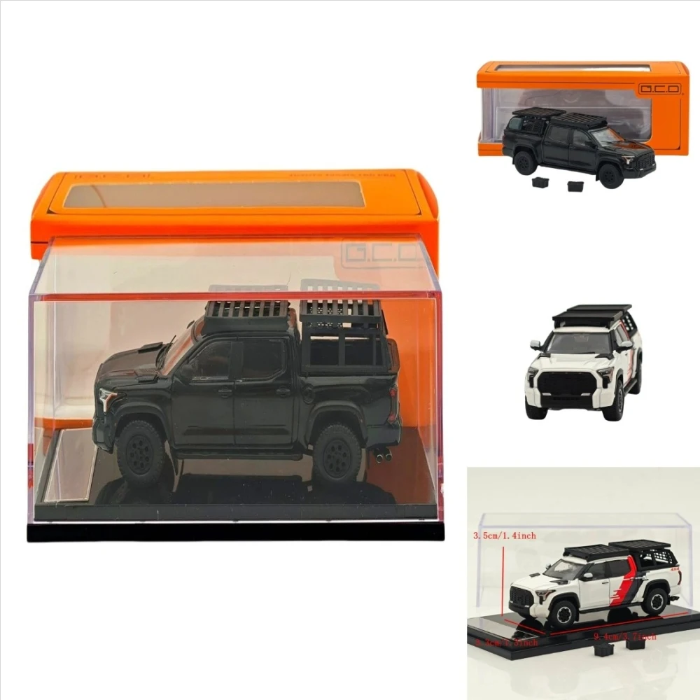 

GCD 1/64 для Tundra PickUp MK3 XK70 TRD Pro, литой под давлением металлический автомобиль, миниатюрная коллекция, модели игрушечных автомобилей