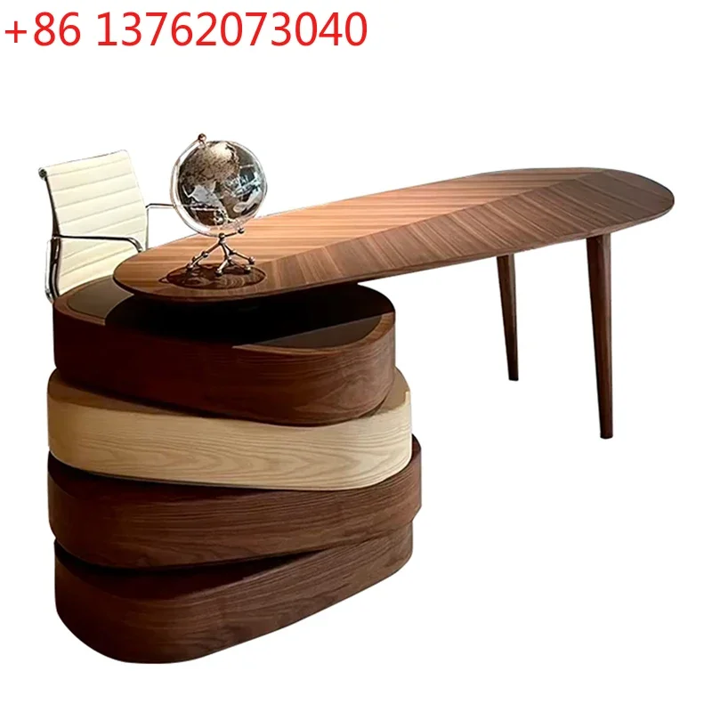 

Итальянский стол из массива дерева, ретро-стол для руководителя, вращающийся стол для учебы