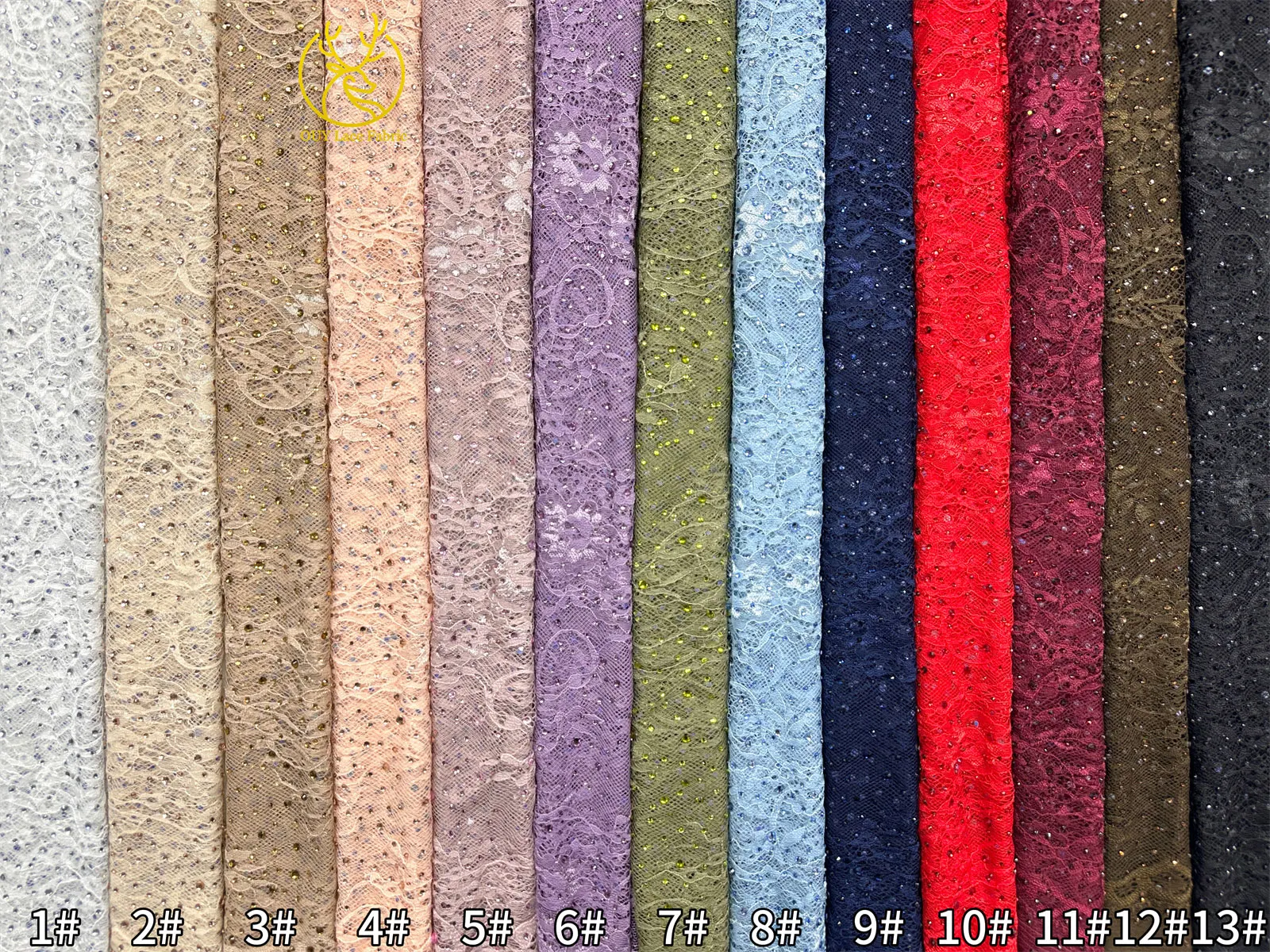 5 Yards französische Stickerei-Tüll-Diamantspitze, nigerianische afrikanische Pailletten-Perlen-Spitze für Damen, Partykleid, Hochzeitskleid, Nähen – Detail 3