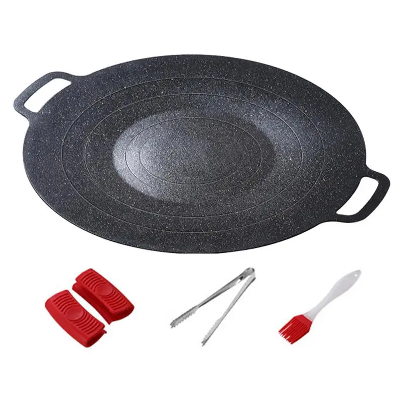 Barbecue Pan Kitchen Roasting Tray Non Stick BBQ Roasting Tray Kitchen Utensils For Outdoor Picnic Camping Party Grill