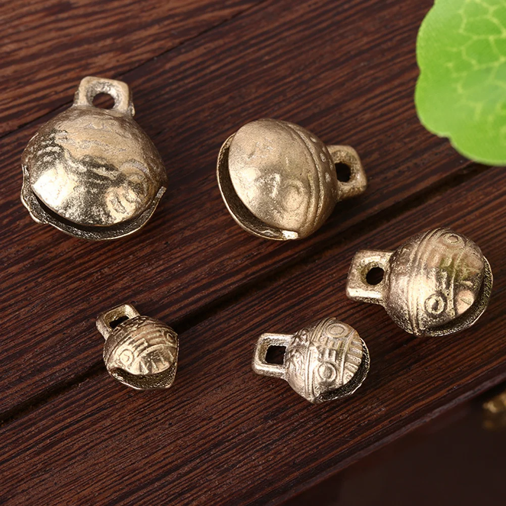 

30pcs 27Mm Tiger Head Bell Bronze Jingle Bells For Diy Wind Chime Jewelry Pendant Home Decor Holiday Ornament Copper