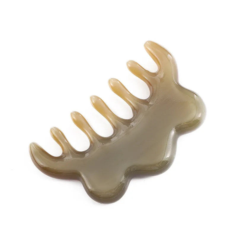 

Pure horn, hair therapy massage comb, cloud horn comb, meridian massage comb