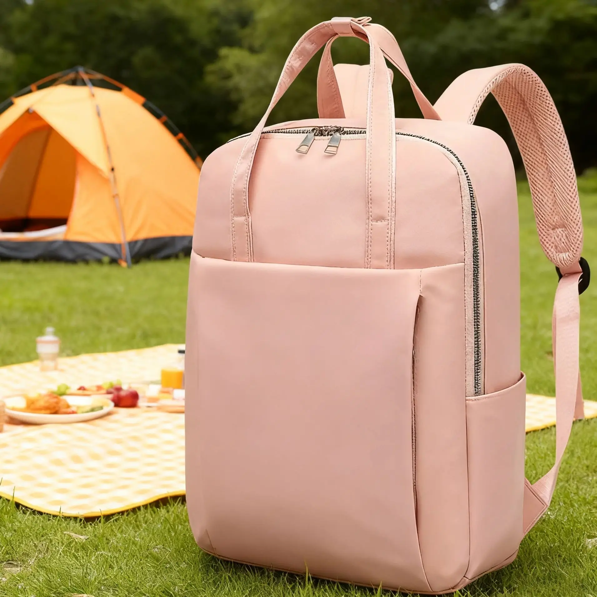 

Легкий и минималистичный дорожный женский рюкзак, универсальная сумка для компьютера, 15,6 дюйма, независимая сумка для компьютера