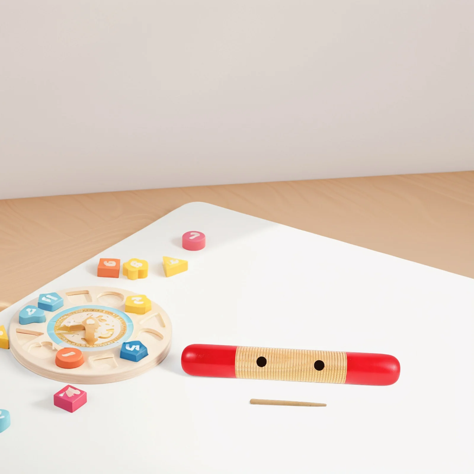 

Early Education Orff Percussion Frog Guiro Wooden Tube Design Fish Guiro Musical Instrument Handheld Education Rhythm for