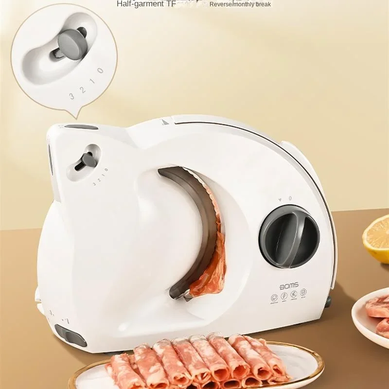 German electric meat cutter, lamb roll slicer, household small frozen meat, fat beef, chicken breast, ham, bread and meat planer