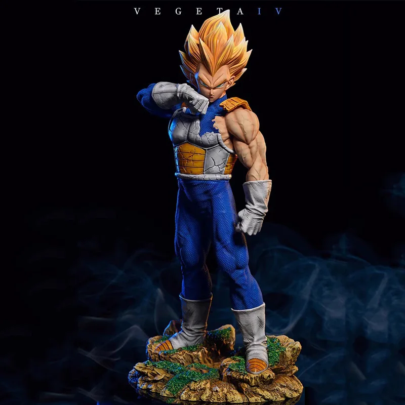 Anime Dragon Ball Z Vegeta Figure With Base Majin Vegeta Figurine 28cm Pvc Action Figures Gk Statue Collection Model Toys Gifts