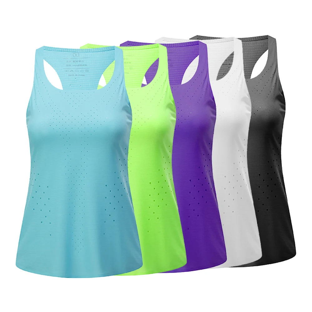 Women Summer Sports Vest Sleeveless Quick Dry Sportswear Marathon Sleeveless T Shirt Outdoor Run Bottom Shirt Wrestling Singlet