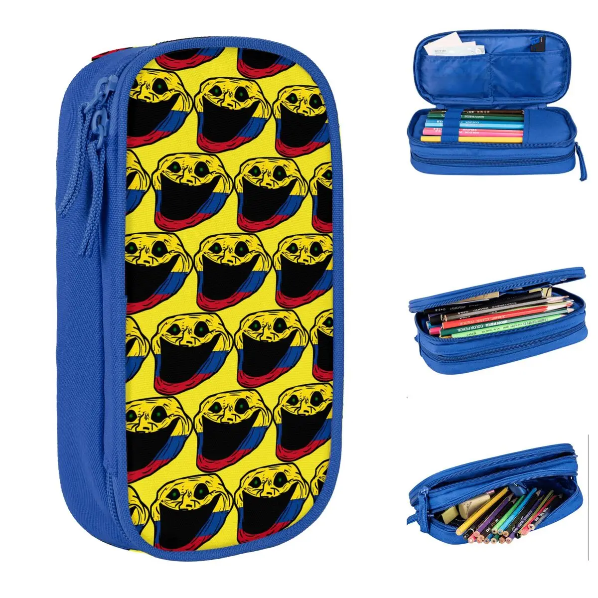 

Trollface Meme Rage Comic Pencil Case Zipper Pencil Box Boy Girl Fashion Portable Back To School Pencil Cases Stationery