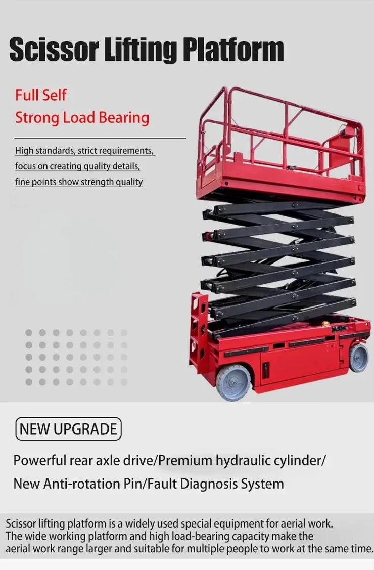 Hydraulic lifting platform Scissor lifting scaffolding table