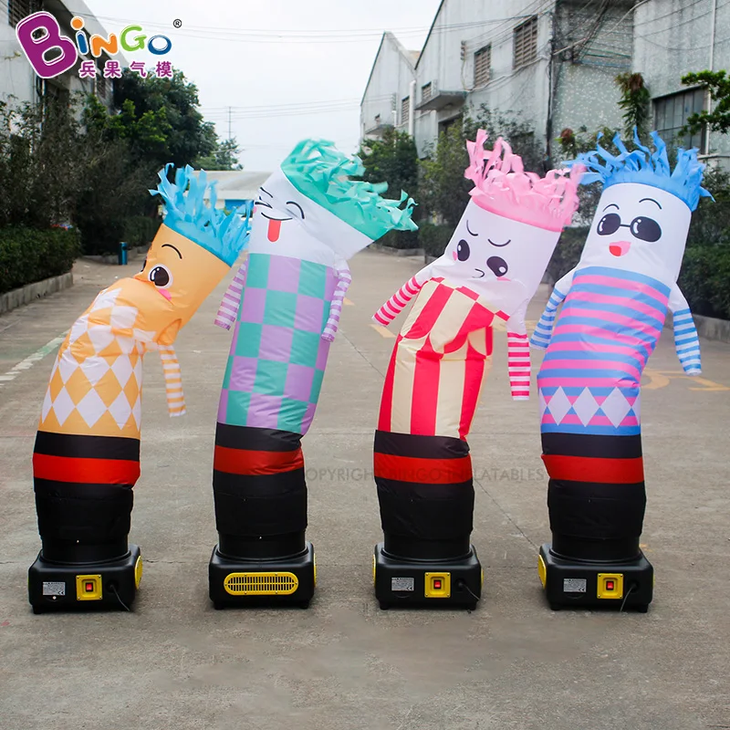 Cute 1.45mh(4.7ft) inflatable colorful air dancing model blow up air dancer for decoration-toys