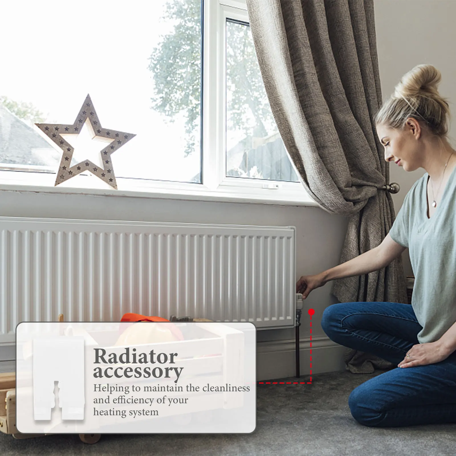 

10Pcs Radiator Bracket Cover for Steel Plate Radiators Heavy Duty Protective Sleeve Easy Install No Tools Required Reusable