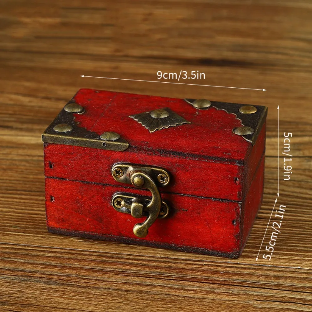 Portable Buckle Jewelry Storage Box Small Size Accessory Organizer Trinket Chest Oriental Style Classical Keepsake Case