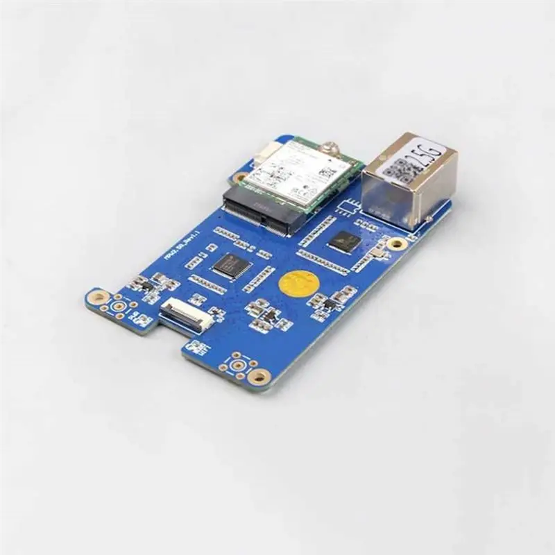 DT51 MPW2.5G for Raspberry Pi 5 Expansion Board PCIE to WiFi7 2.5G ETH with WiFi Module Antenna RTL8125 M.2 Ekey