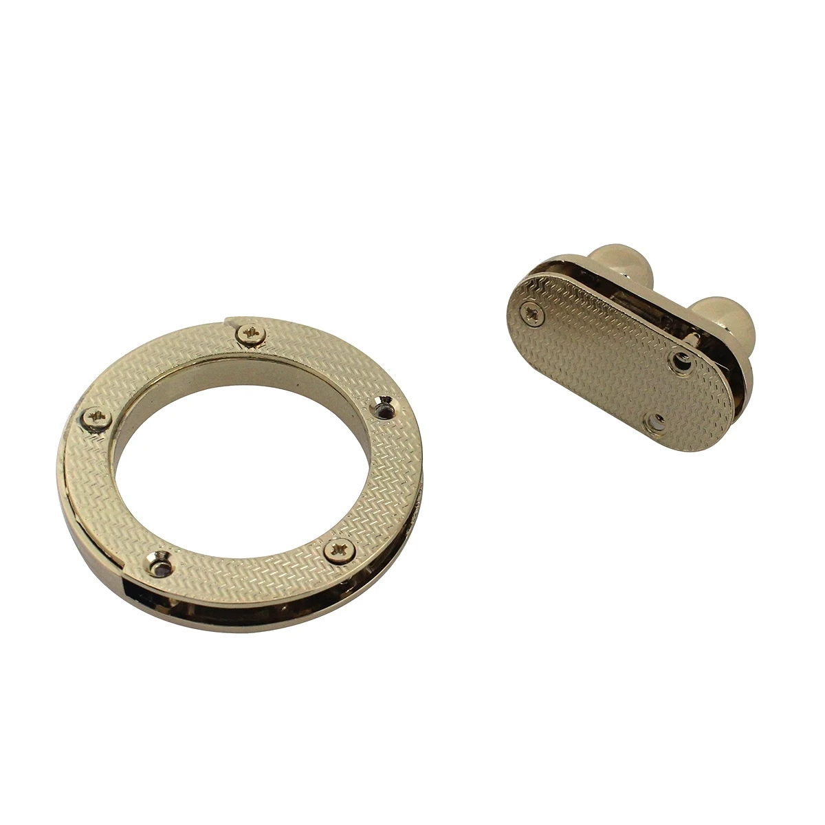 1pcs Metal Round Push Lock For DIY Handbag Bag Purse Luggage Hardware Closure Bag Parts Accessories