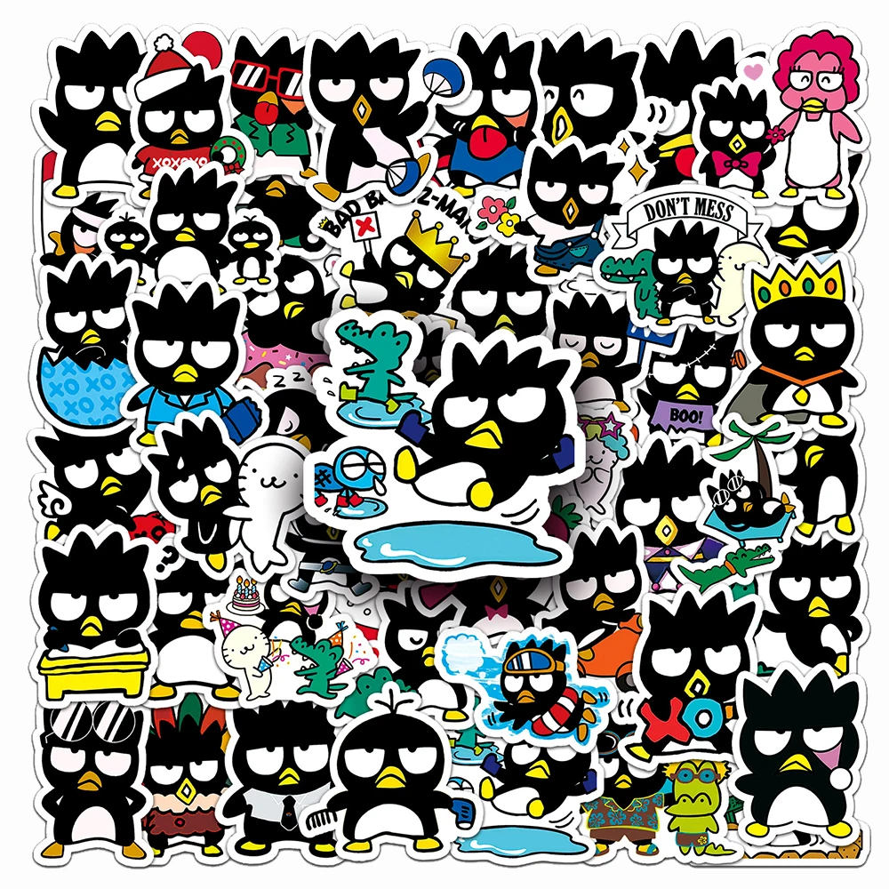 10/30/50pcs Anime Bad Badtz Maru Stickers Cute Sanrio Toy Decal Diary Scrapbooking Laptop Car Suitcase Bike Sticker for Girls