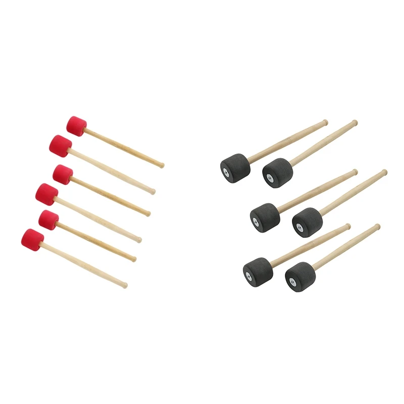 12.8 Inch Foam Rubber Drum Sticks, Bass Drum Sticks, Non-Slip Bass Percussion Sticks, Percussion Accessories