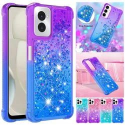 Fashion Gradient Color Flow Sand Case For Motorola Moto G Power2024 MOTO G Play Stylus 2024 2023 2022 5G Cover Soft Cases Coque