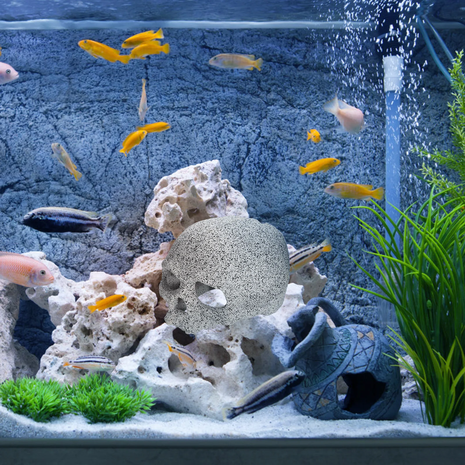 

Aquarium Hideaway Cave Fish Tank Decorations for Small Fish Shrimp Hiding Spawning Breeding Landscape Ornament