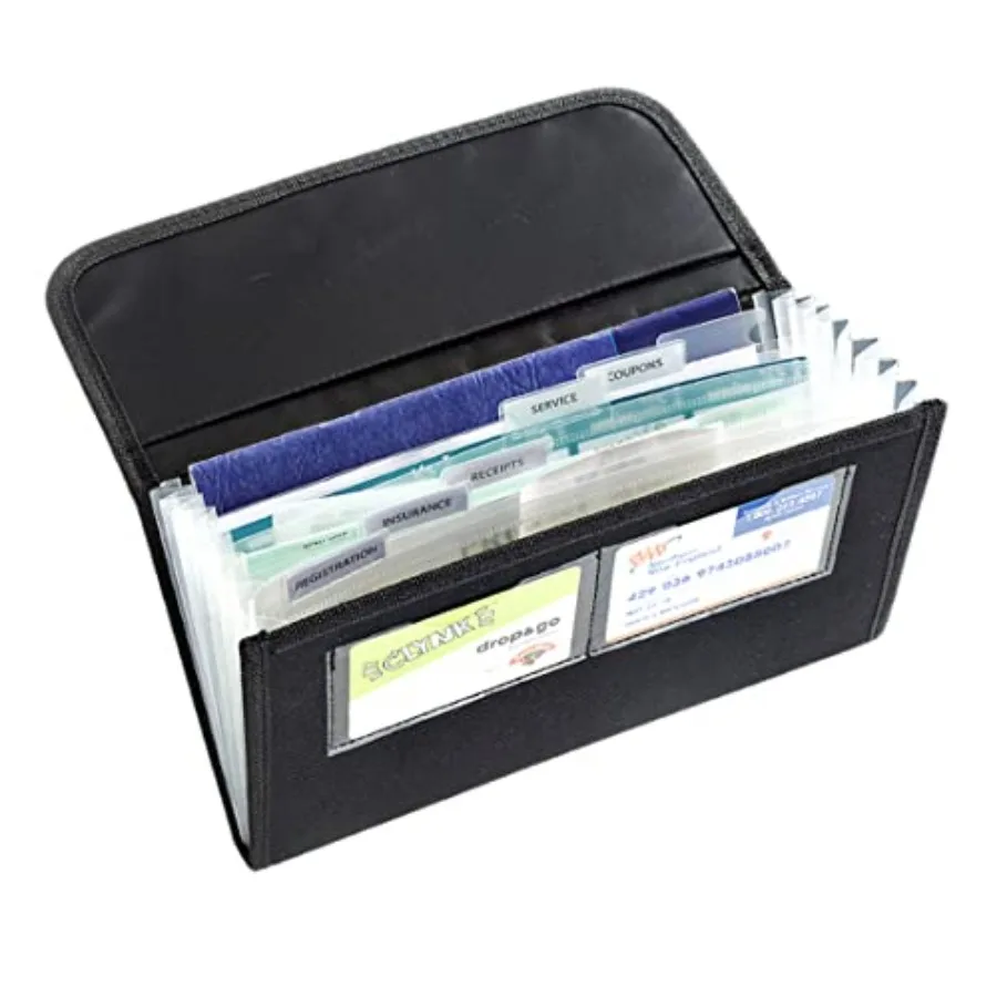 High Road Glove Box Organizer - Insurance and Registration Holder for Car Documents and Paperwork - Expandable Front Seat Organ
