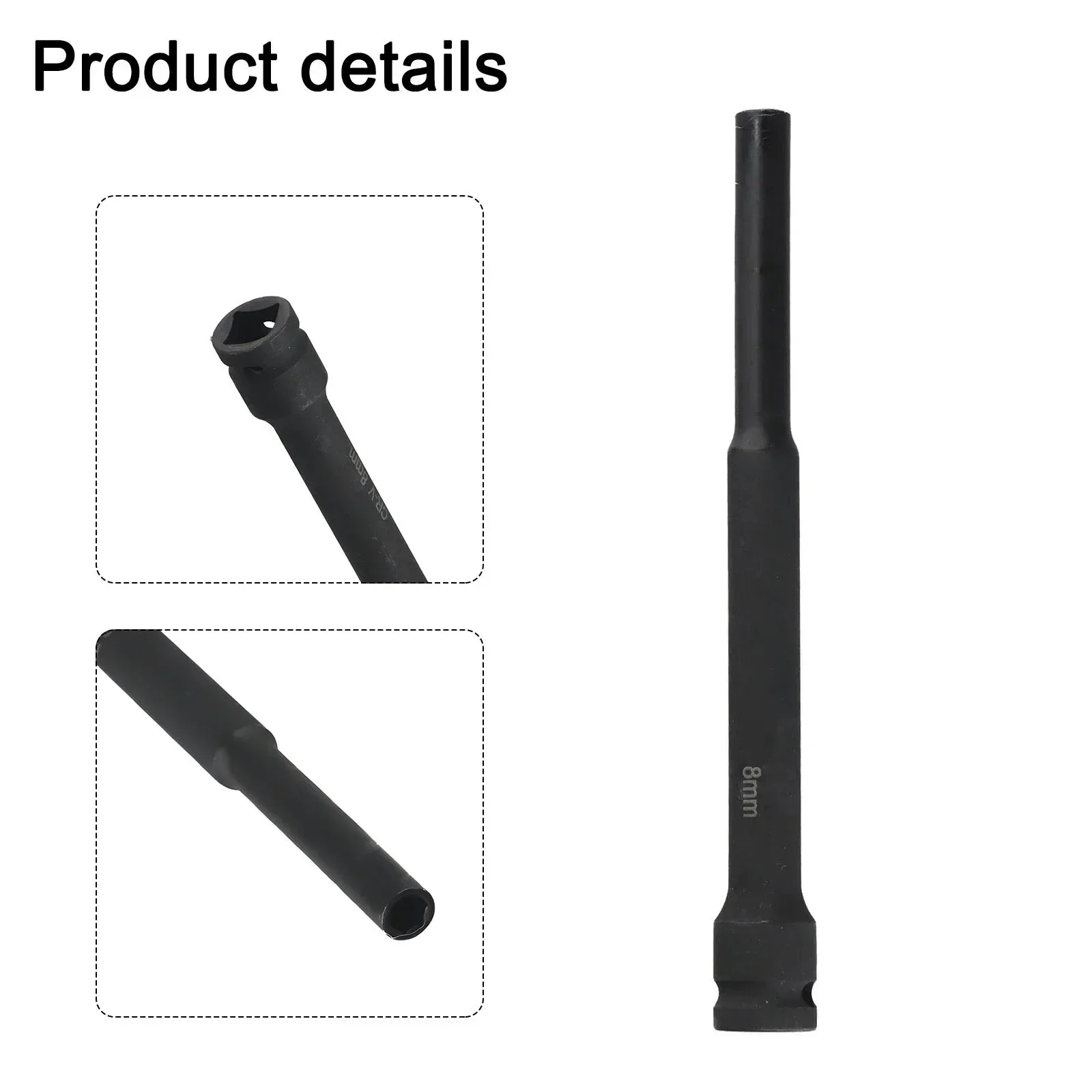 

Black Hex Socket Head Drive Wrench 1 2 Inch Interface AC Electric Wrench High Hardness Multiple Specifications