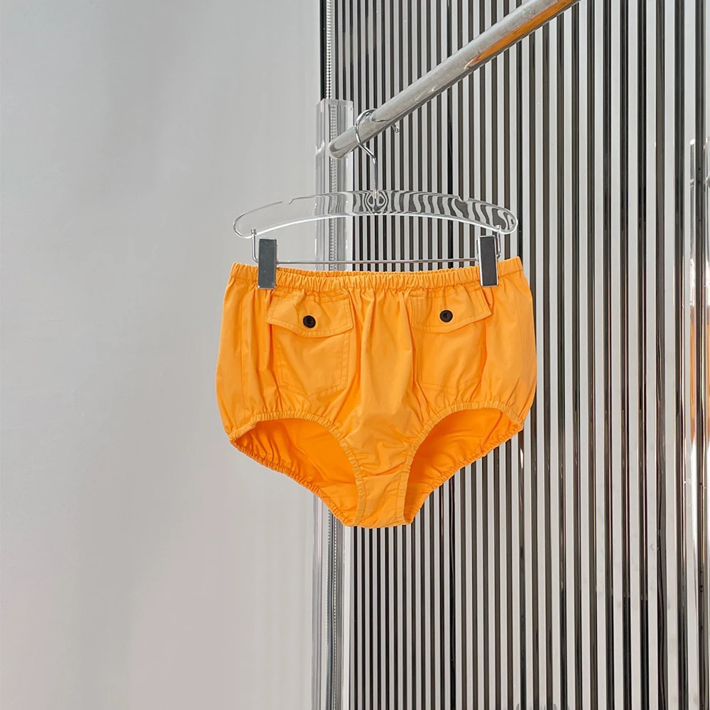 Shorts de Algodón 100% para Mujer, Cintura Elástica, Mini Braguitas Fruncidas, Shorts Casuales Retro de Cintura Alta con Bolsillos, Verano 2026 Y2K