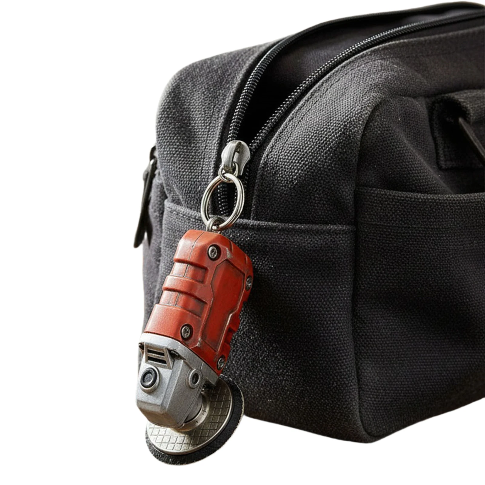 Mini Grinder Keychain Multi-Purpose Realistic Grinding Tool Pendant Lightweight Grinder Shape Purse Charms Gift for Tools Lover