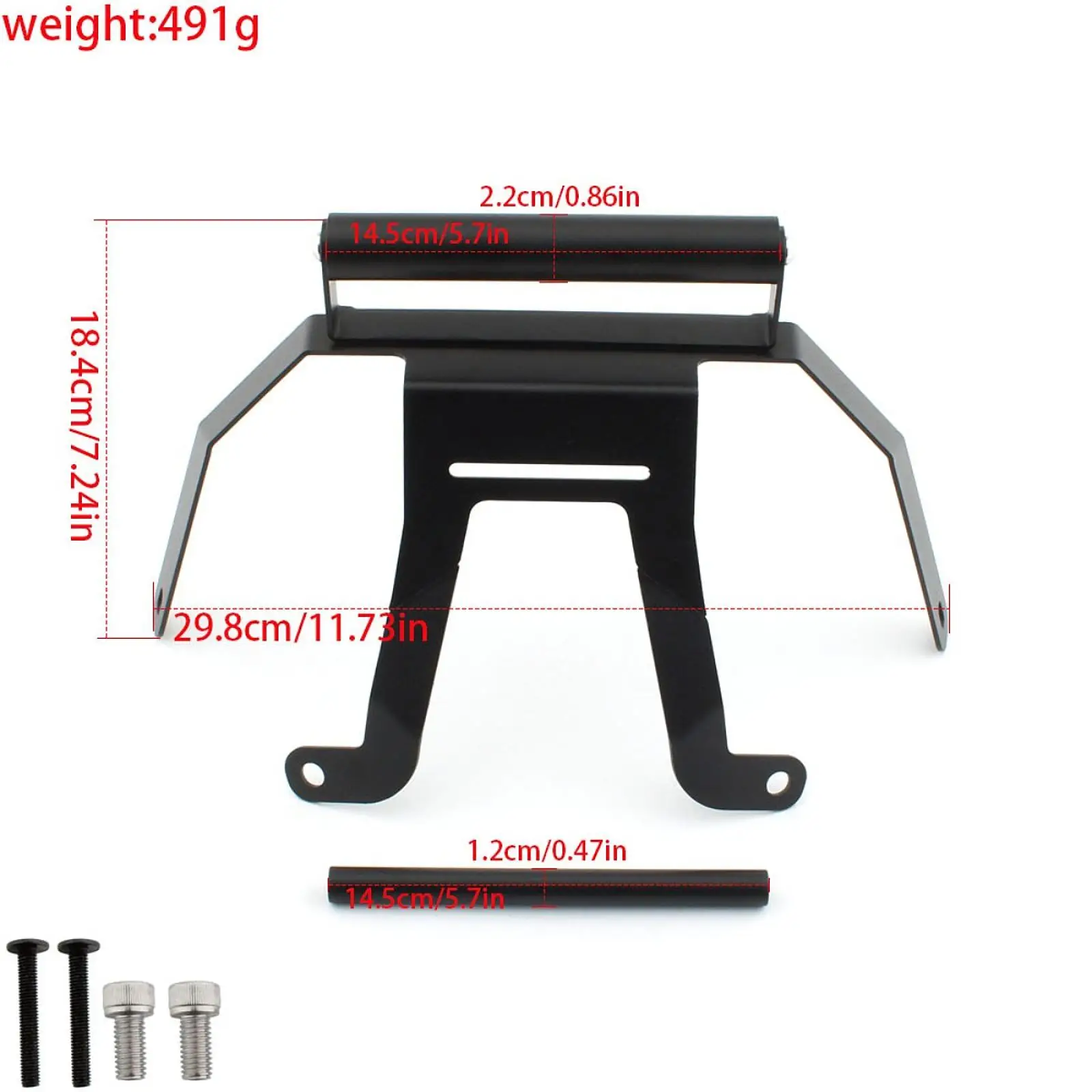 Motorcycle Navigation Bracket Phone Holder Sturdy DIY Modified Iron Easy Installation Spare Part Navigation Holder Handlebar