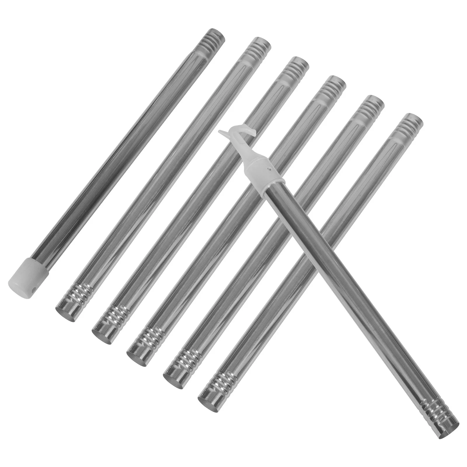 

Stainless Steel Window Opener Rod 9.1Ft Long Handle Blind Tilt Wand For Skylight Shade Awning Push Pull Tool Drapery Draw Pole