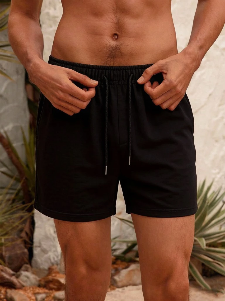 

Мужские простые повседневные шорты для города, базовые летние шорты, удобные спортивные штаны для бега, унисекс