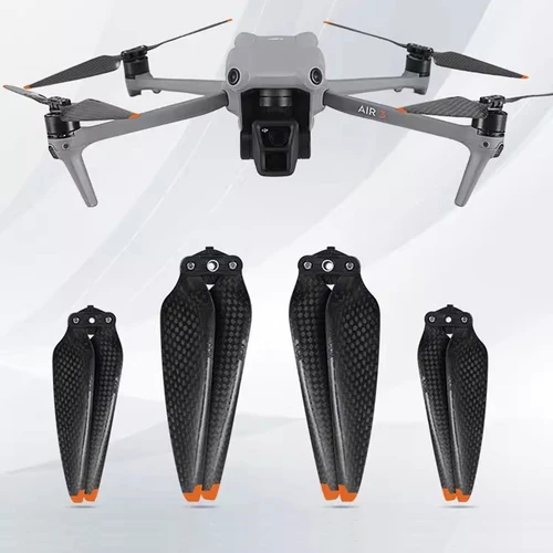 Imagen 1 del producto Hélices de fibra de carbono 8747F, hoja de bajo ruido para DJI Mavic Air 3 / Air 3S, accesorios para drones, 4 Uds.