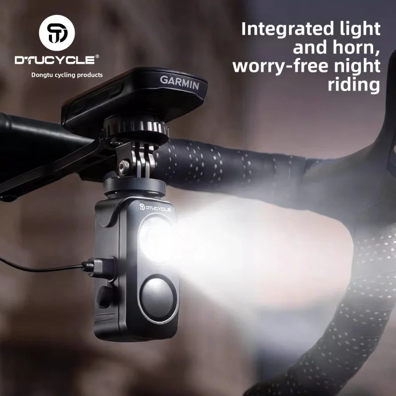 

Велосипедная фара DTUCYCLE с гудком, водонепроницаемая, высокой яркости, для переднего крепления