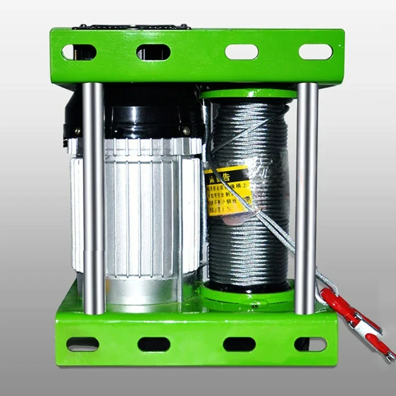 980W/1400W Wire Rope With Wireless Remote Micro Hoist Winch 220V 400Kg/600Kg