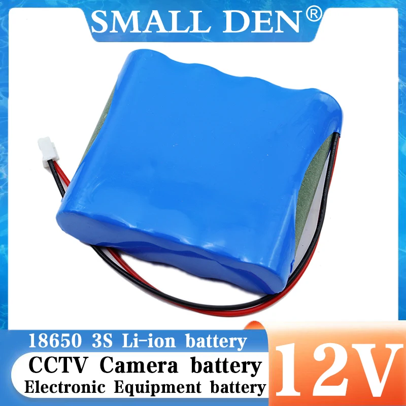12V 18650 lithium-ion Battery pack Monitor CCTV Camera battery 12.6 V 3Ah 6Ah 9Ah batteries large Capacity Built-in BMS 10A