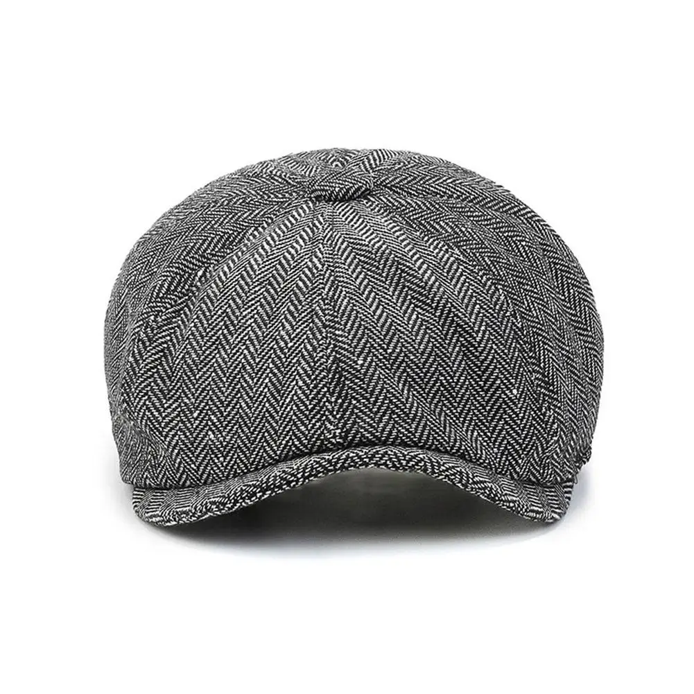 Cappello da strillone retrò Tweed berretto da uomo Gatsby berretti berretti berretti da strada con visiera ottagonale con berretti a tesa berretto