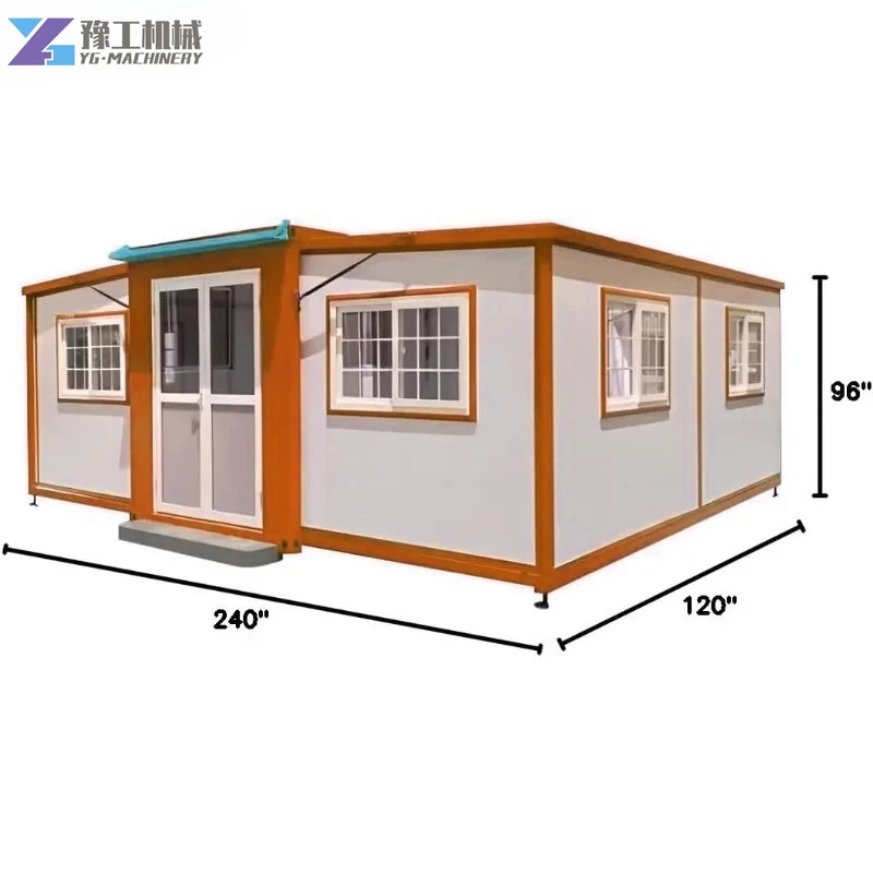 China Folding Container House 40ft 20ft Expandable Steel Container House 2 3 Bedroom Prefabricated Modular Tiny Home Container