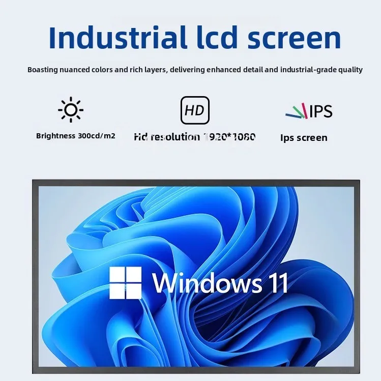 8/10/11 6/13.3/12/15 inch industrial monitor wall mounted HDMI touch screen