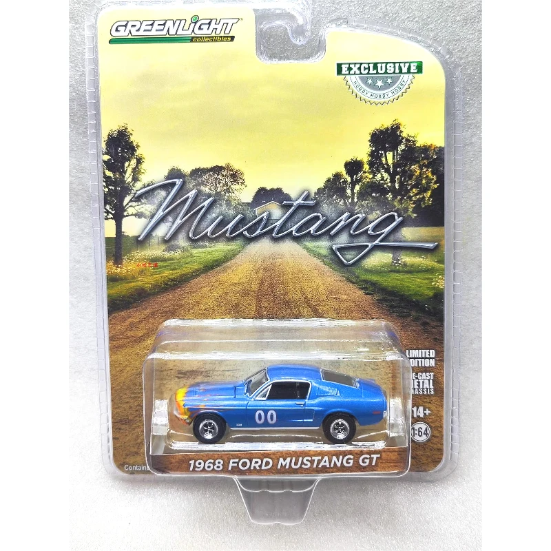 

Green Light 1:64 1968 Mustang GT Fastback Racing Car Model Limited Edition Collectible Wall Pendant Giftalloy Car Model Toy For
