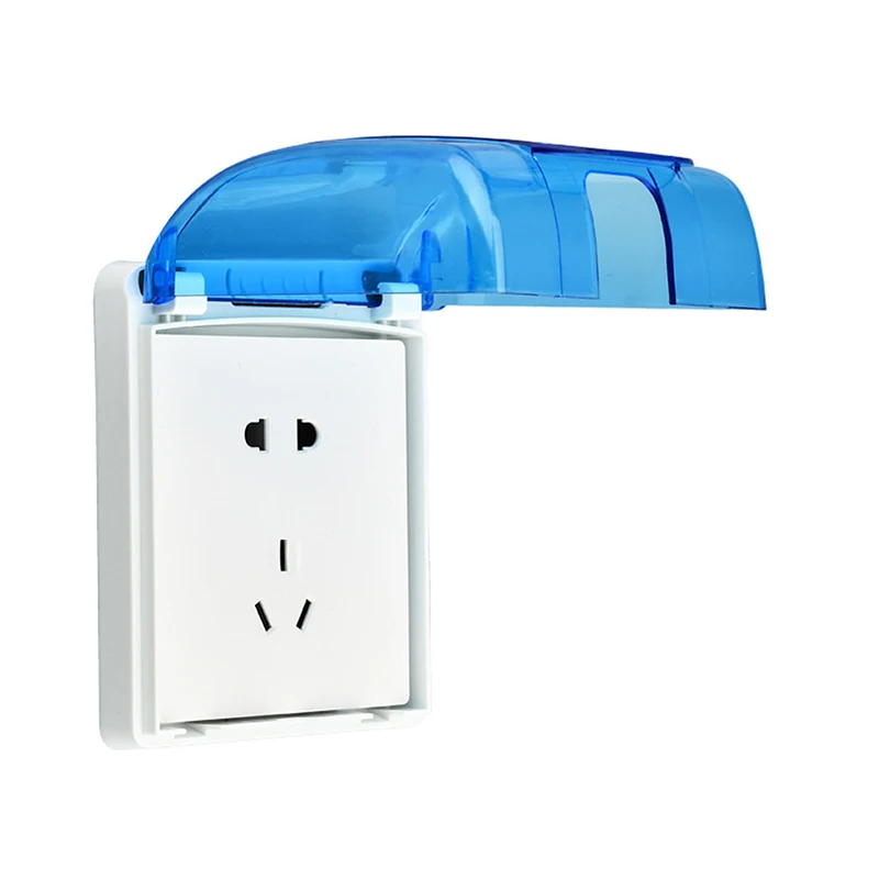 

1 шт., водонепроницаемая коробка для наружной розетки 86-типа — непромокаемая крышка электрической вилки для зарядки, розетки и переключателя