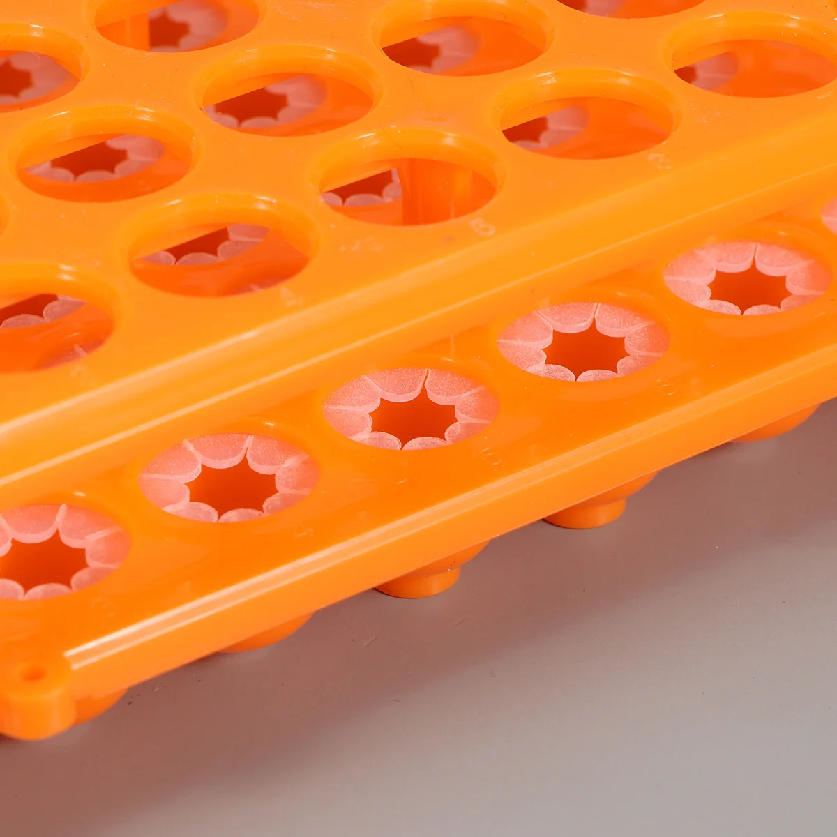 50 Slots Tube Rack Laboratory Holder Thickened Durable Tube Holder Silicone Base Acid Alkali Resistant