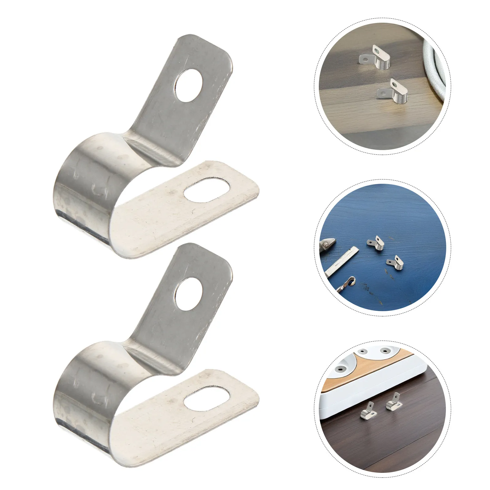 200 pcs Wire Clips Cable Management Clamp Cord Halloween Christmas New Year Electric Cable Clip Cable Clips Cable Clamps Type