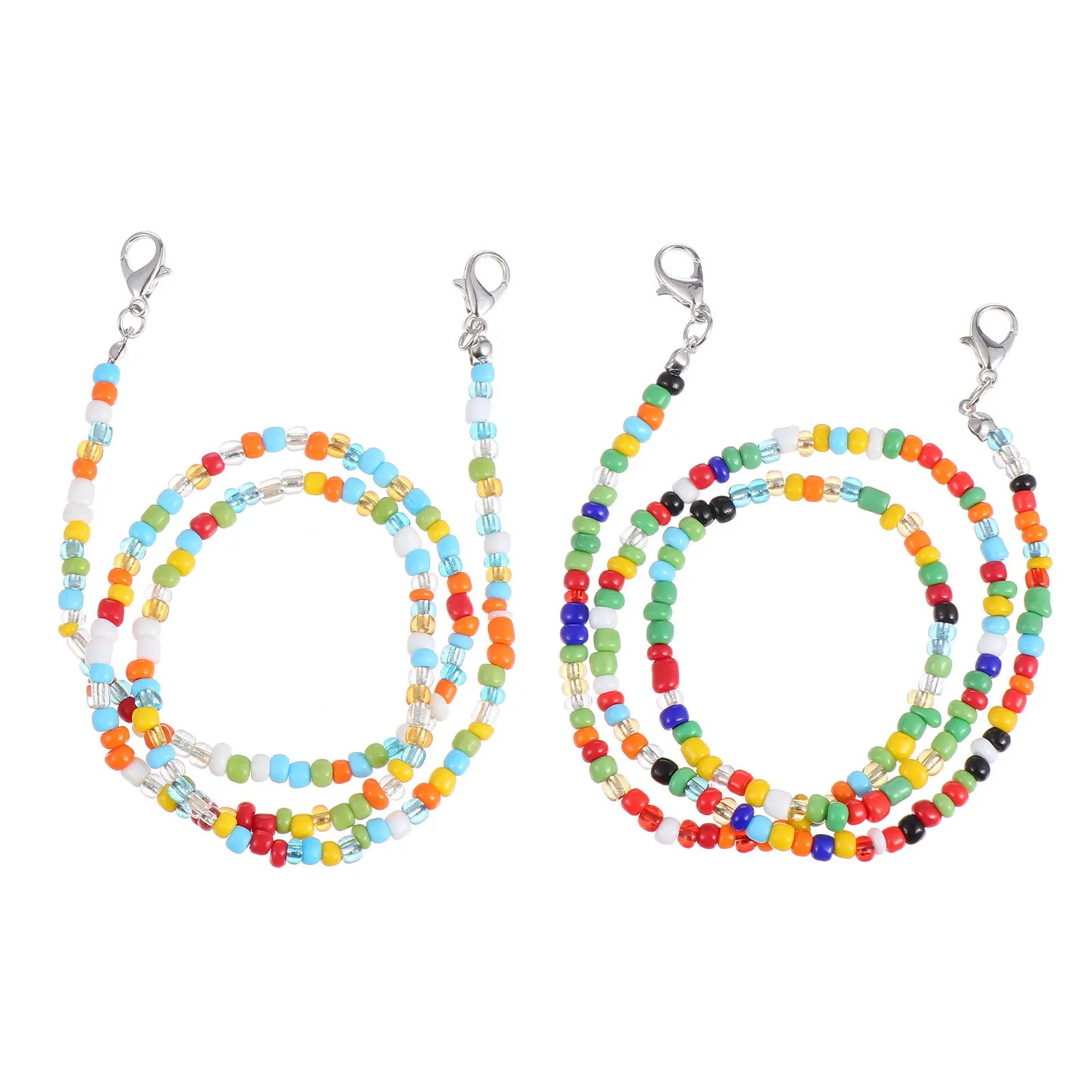 قطعتان من القناع المضاد للفقدان، متين وقابل لإعادة الاستخدام وسهل الحمل، هدية عملية للاستخدام الداخلي والخارجي، سلسلة تعليق #3