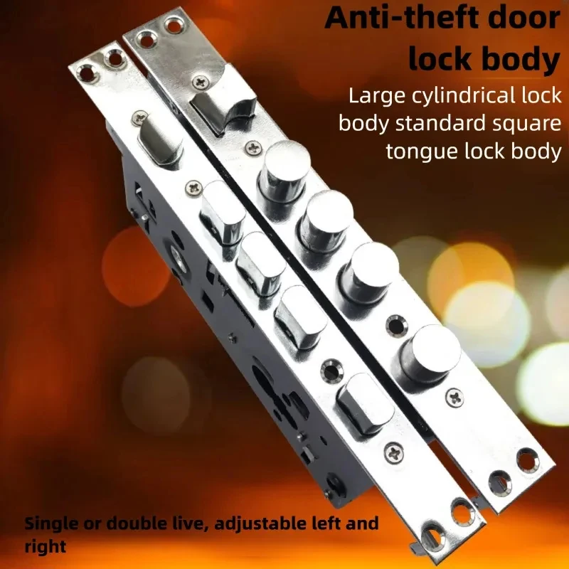 

Противовзломный механический дверной замок с квадратной головкой 24x240мм 30x240мм, цилиндрический замок для инженерных и межкомнатных дверей