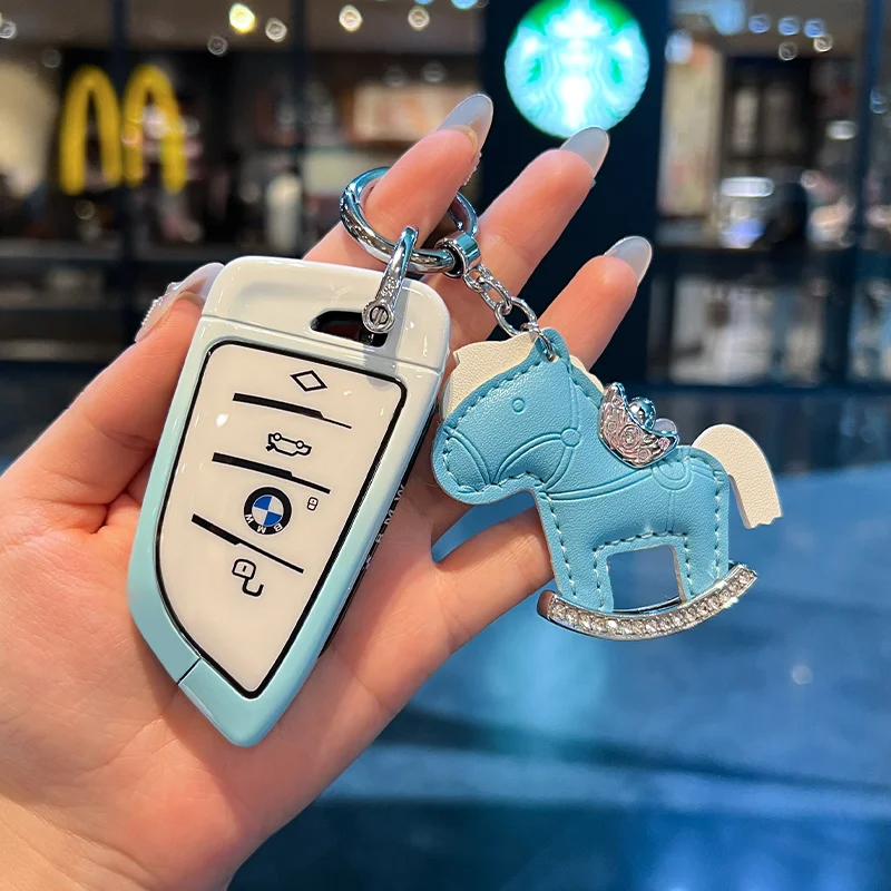 

Remote Car Key Cover Keychain Key Case For BMW X1 X3 X4 X5 X6 Series 1 2 3 5 7 G20 G02 G05 G31 G23 F34 F15 F40 IX3