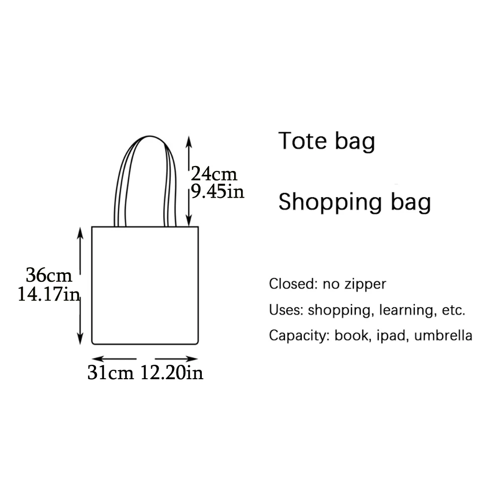 Claude Monet Abstract Retro Impressionist Shopper Bag Double Print Tote Handbag Fashion Art Casual Women Shopping Shoulder Bag