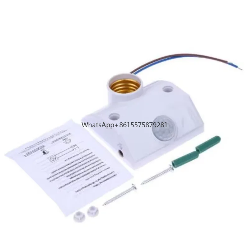 

Infrared human body induction lamp holder Lamp holder switch E27 Infrared human body induction sensor 110-220V