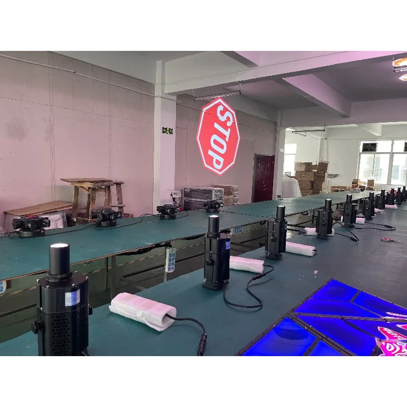 300W Outdoor Aluminum Body Rotating LED Sidewalk Projector Single Logo Stationary Advertising Light for Business