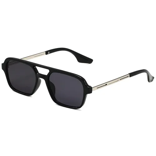 Imagen 2 del producto Gafas de sol cuadradas retro Nueva tendencia al aire libre UV400 Pilota de viaje popular Caja coreana Gafas de sol retro Diseñador de marca Очки Nachalirsi
